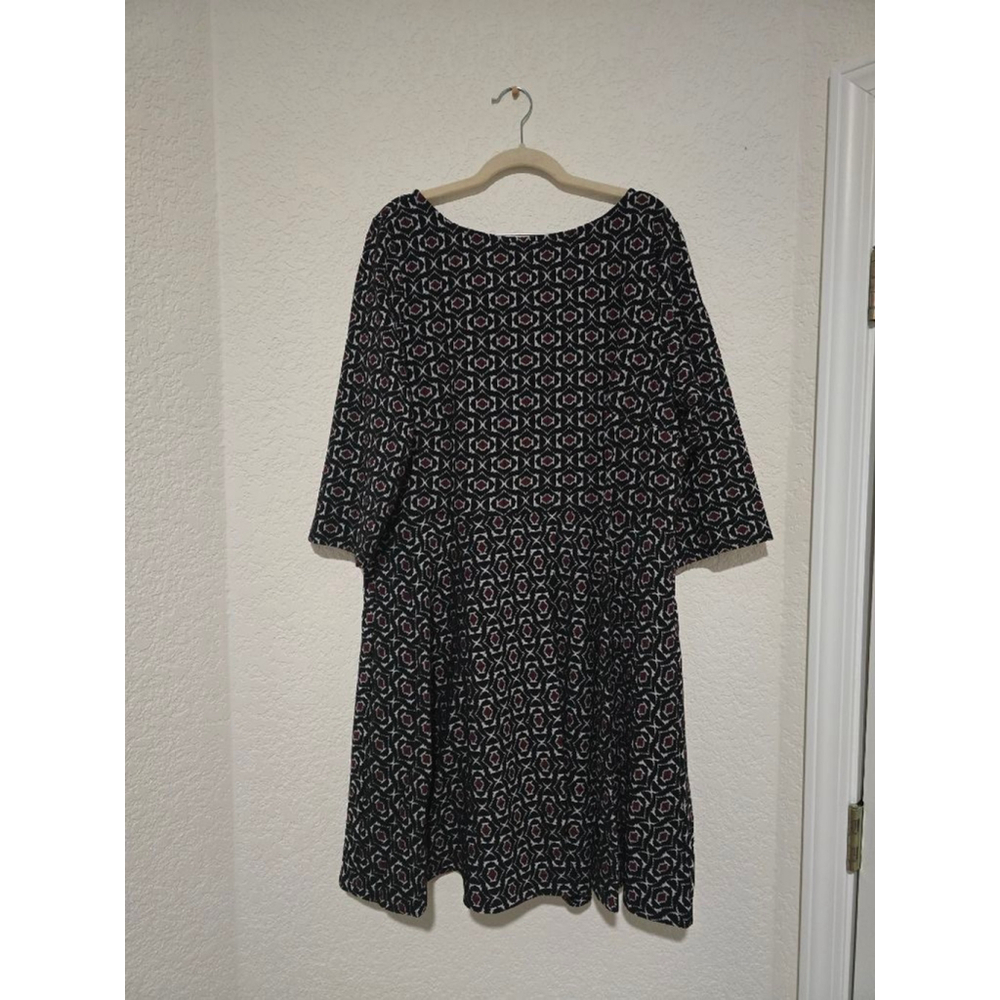 NWT Leota Geo Jacquard Midi Knit Dress Size 2X